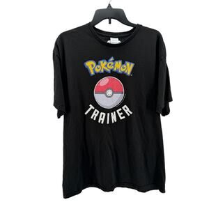 Pokemon Men's Black "Pokemon Trainer" Short Sleeve T-Shirt Size‎ XL